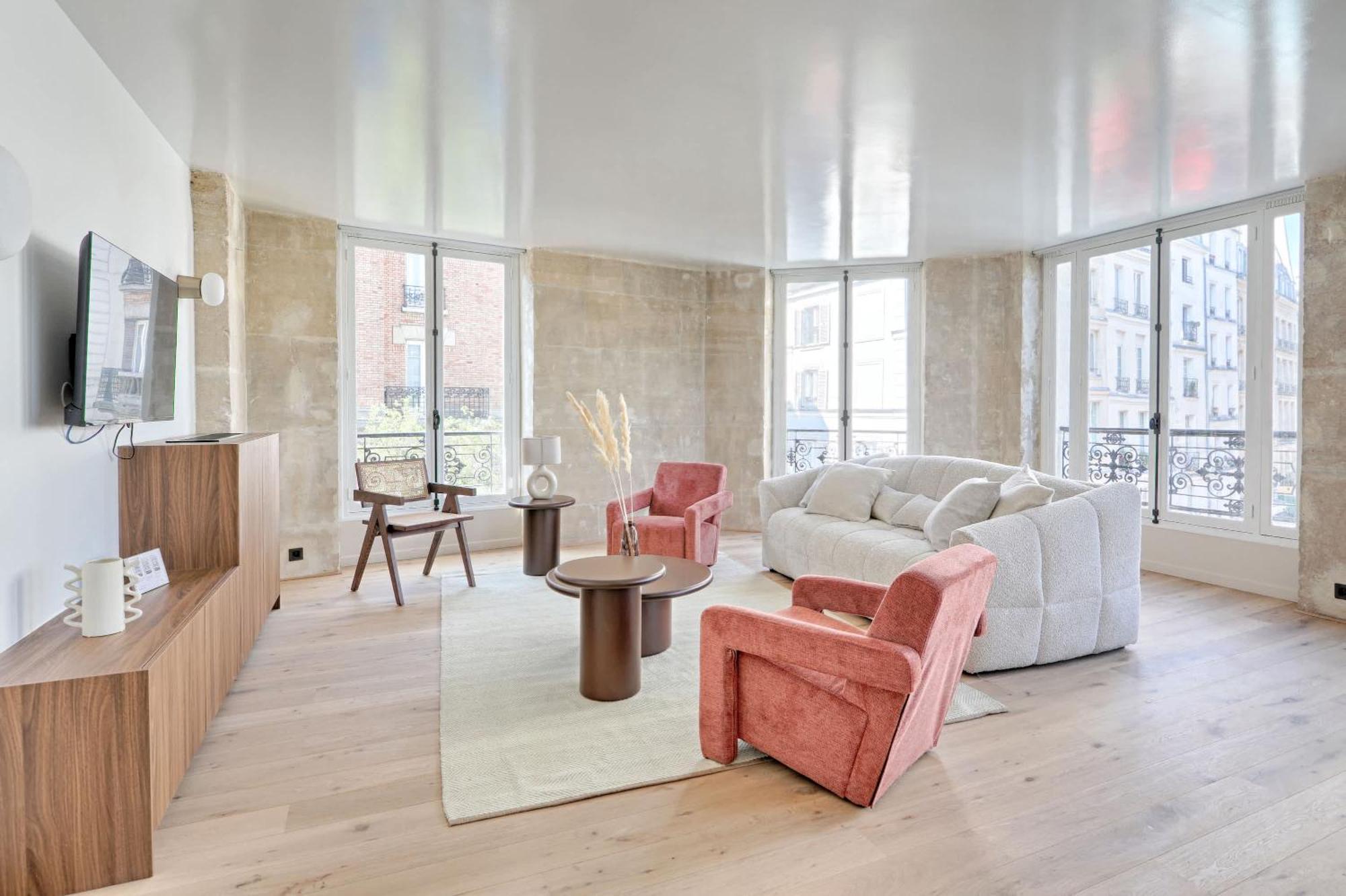Marais Louvre Luxury New 2br Full Ac By Melvane Parigi